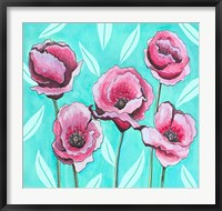 Framed Pink Poppies III