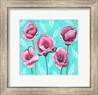 Framed Pink Poppies IV