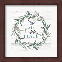 Framed 'My Happy Place' border=