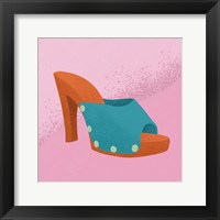 Framed Blue Heel