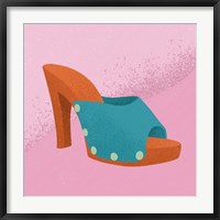 Framed Blue Heel