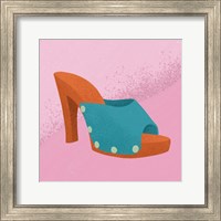 Framed Blue Heel