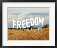 Framed Freedom Prairie