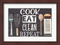Framed Cook Eat Clean Repeat