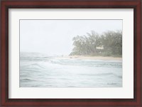 Framed Misty Beach Walk