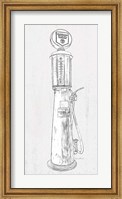 Framed Fuel Station Sketch No. 3