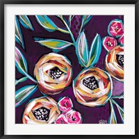 Framed Purple Floral II