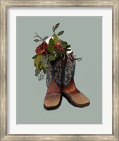 Framed Boot Bouquet