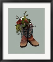 Framed Boot Bouquet