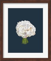 Framed White Rose Bouquet