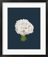 Framed White Rose Bouquet