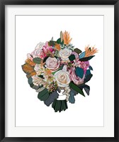 Framed Bouquet on White