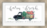 Framed Farm Fresh Produce Truck