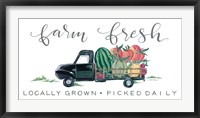 Framed Farm Fresh Produce Truck