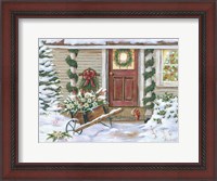 Framed Holiday Porch