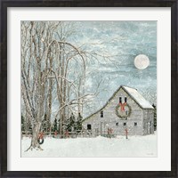 Framed Christmas Eve Moon