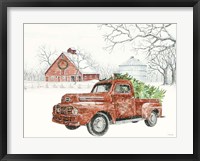 Framed Christmas Barn