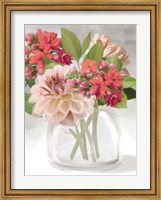 Framed Dahlia Bouquet