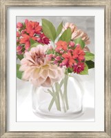 Framed Dahlia Bouquet