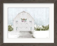 Framed Christmas Barn