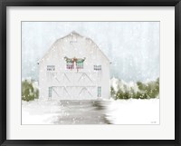 Framed Christmas Barn