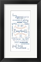 Framed Baseball Phrases