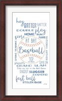 Framed Baseball Phrases