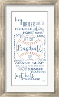 Framed Baseball Phrases