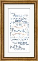 Framed Baseball Phrases