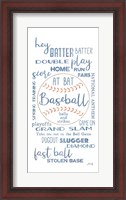 Framed Baseball Phrases