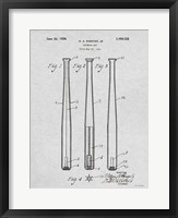 Framed Baseball Bat Patent