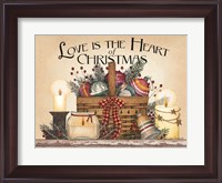 Framed Love is the Heart of Christmas