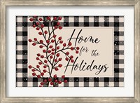 Framed Home for the Holidays with Berries