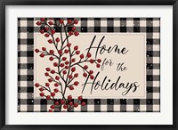 Framed Home for the Holidays with Berries