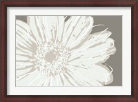 Framed Flower Pop Sketch III-Greys
