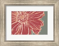 Framed Flower Pop Sketch IV-Red
