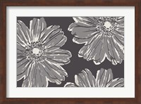Framed Flower Pop Sketch V-Shades of Grey