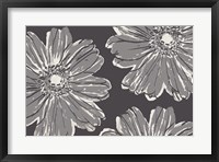 Framed Flower Pop Sketch V-Shades of Grey