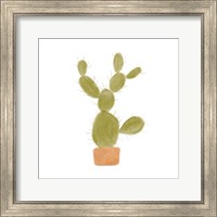 Framed Watercolor Cactus I