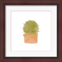 Framed Watercolor Cactus III