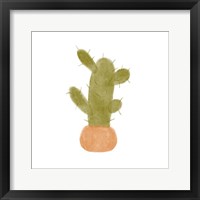 Watercolor Cactus IV Framed Print