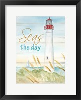 Framed East Coast Lighthouse portrait II-Seas the day