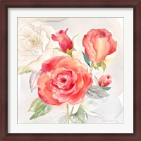 Framed Garden Roses I