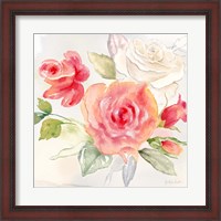 Framed Garden Roses II