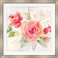 Framed Garden Roses II