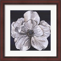 Framed Blue & White Floral III