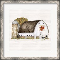 Framed 'Fall Barn Quilt II' border=