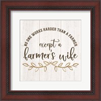 Framed Farm Life VI-Farmer's Wife