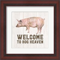 Framed Farm Life VII-Hog Heaven