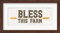 Framed Farm Life Panel III-Bless this Farm